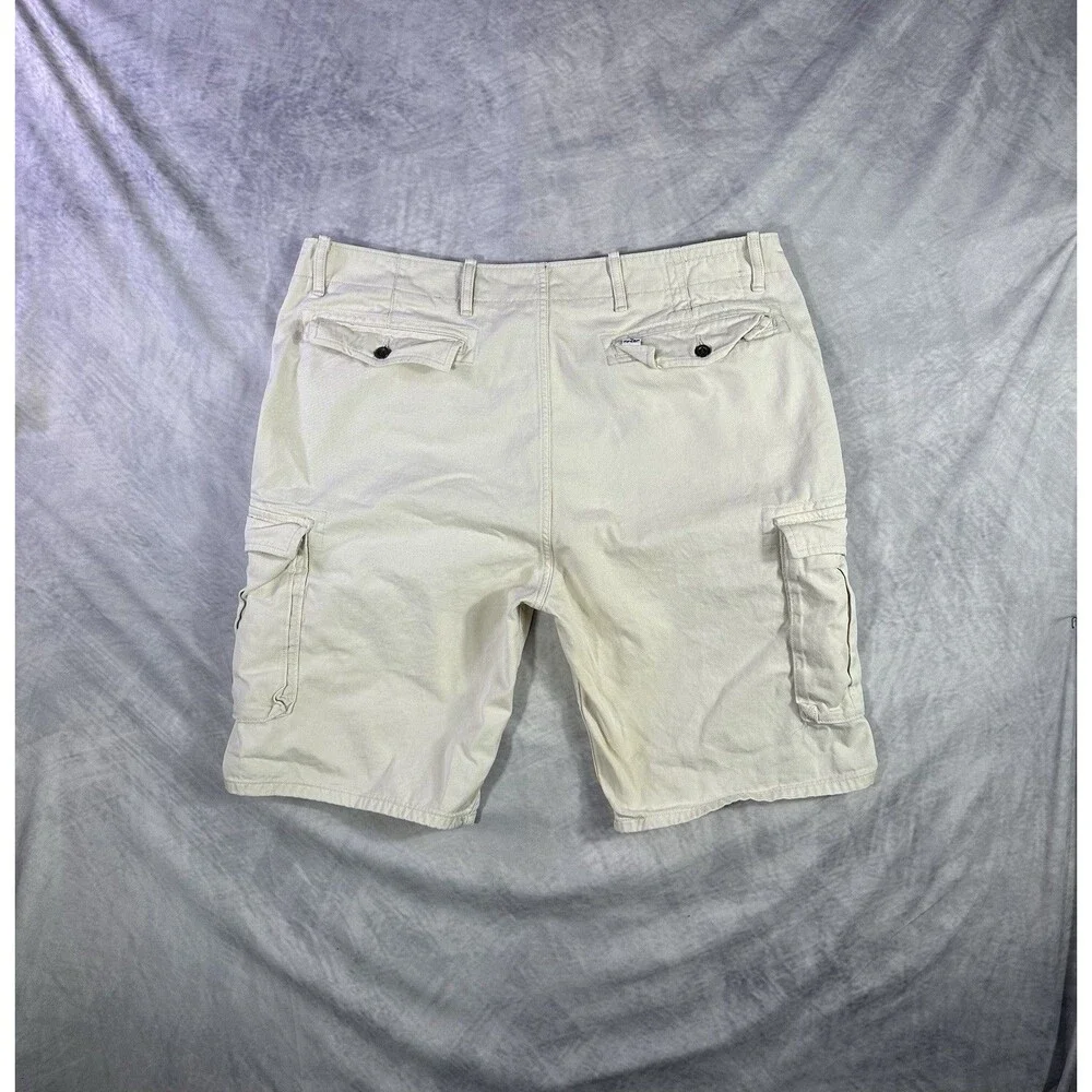 Levis Shorts Mens 38 Beige Cargo Utility White Tab Size 38
